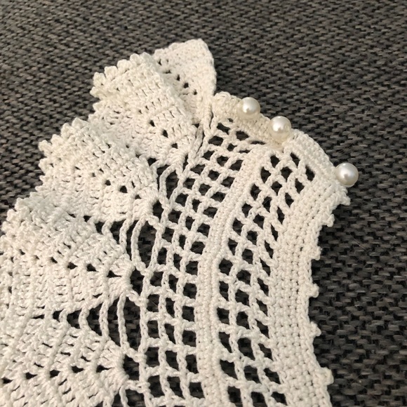 Vintage 1990’s Hand Crafted Crocheted Neck Collar - Picture 8 of 9